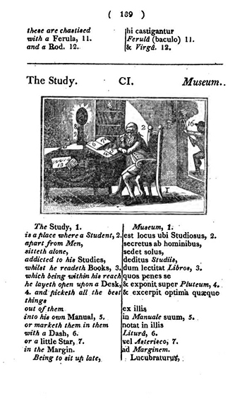 Orbis Sensualium Pictus (Visible World in Pictures), 1658, by John Amos Comenius