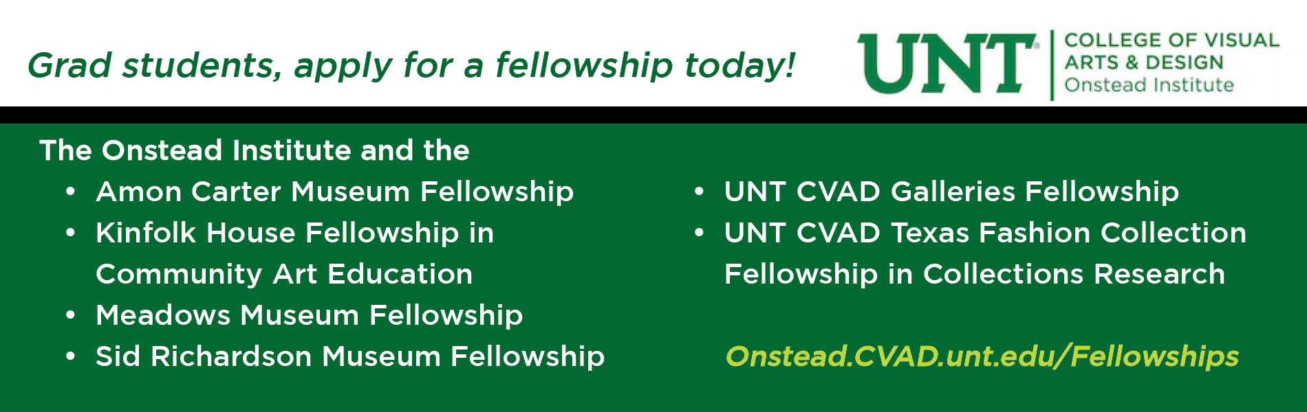 Grad students, apply for a fellowship today!